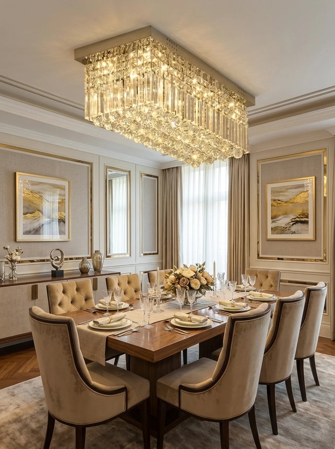 Crystal Prism Antique chandelier