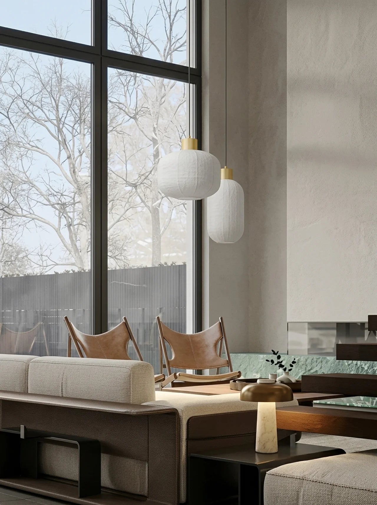 Rosmere Modern Glass Ceiling Light