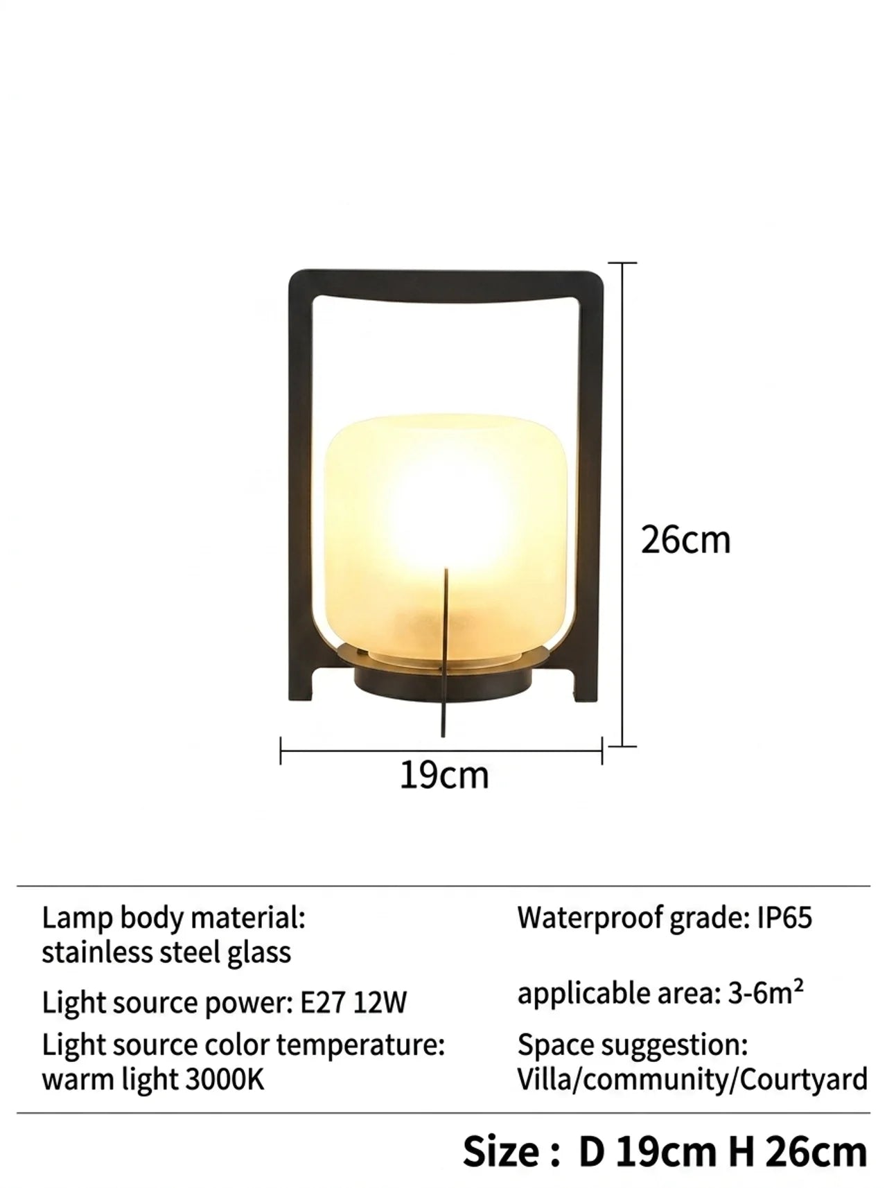 Modern Terrace Garden Outdoor Lights