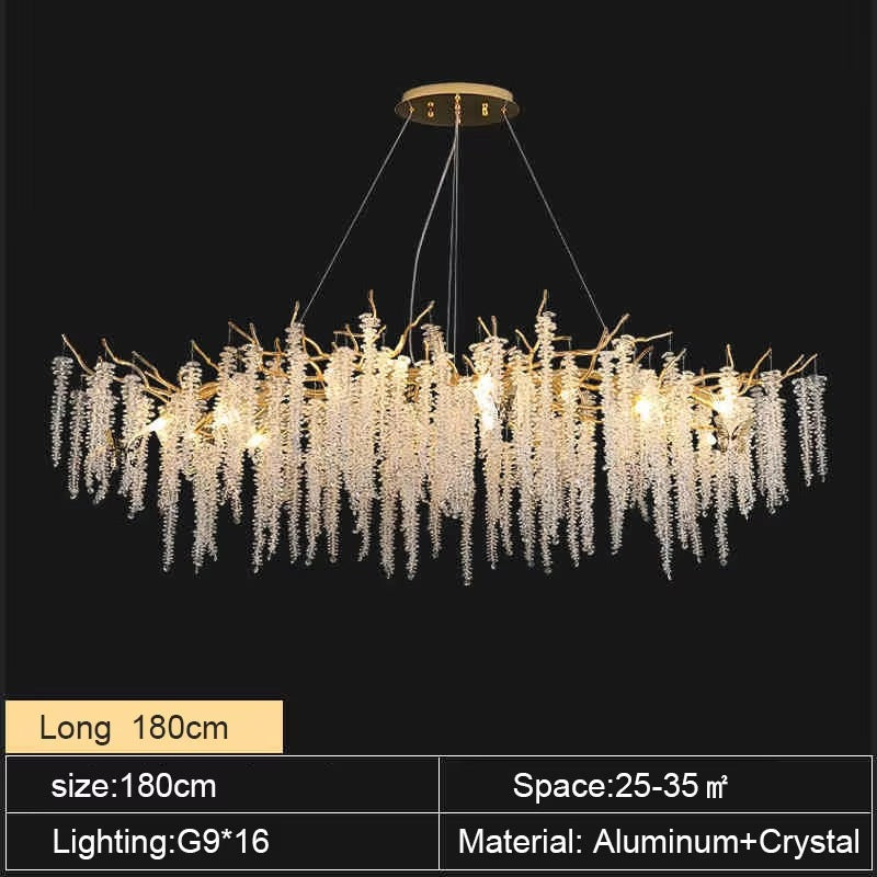 Zynella Tree Branch Crystal Chandelier
