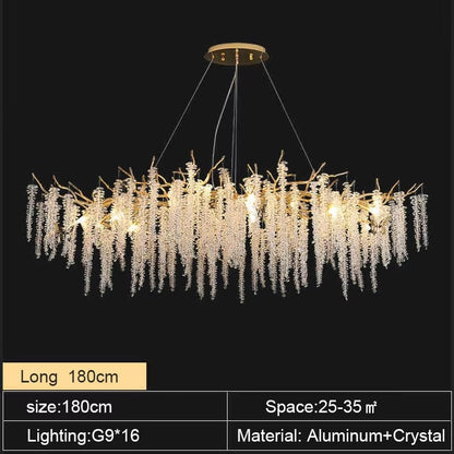 Zynella Tree Branch Crystal Chandelier