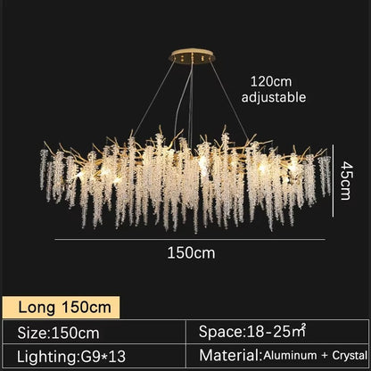 Zynella Tree Branch Crystal Chandelier