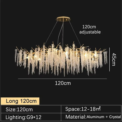 Zynella Tree Branch Crystal Chandelier