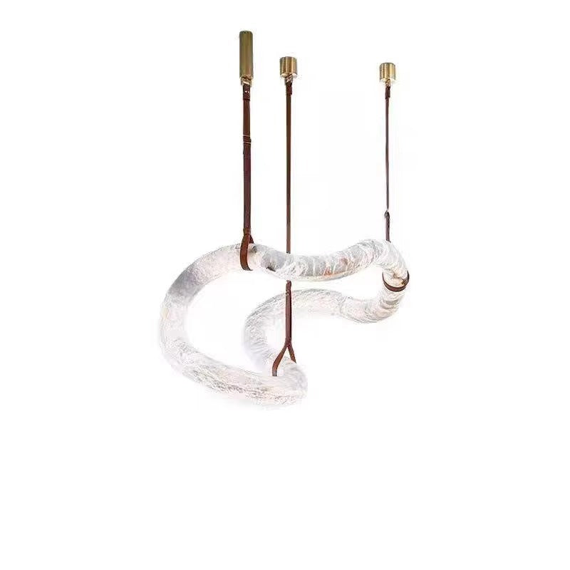 Zynella Alabaster Marble Pendant Chandelier